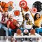 Basketball Party Decorations Kit - Basketball-Themed Paper Fans & Table Centerpiece Set, for Basketball Birthday Party & Supplies